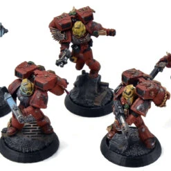 Games Workshop BLOOD ANGELS 5 Vanguard Veteran Squad #1 WELL PAINTED Warhammer 40K