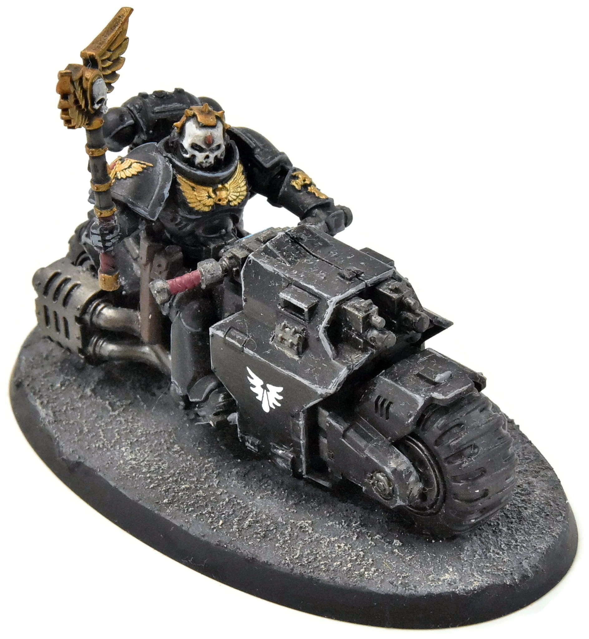 Games Workshop BLOOD ANGELS Primaris Chaplain On Bike #1 WELL PAINTED Warhammer 40K