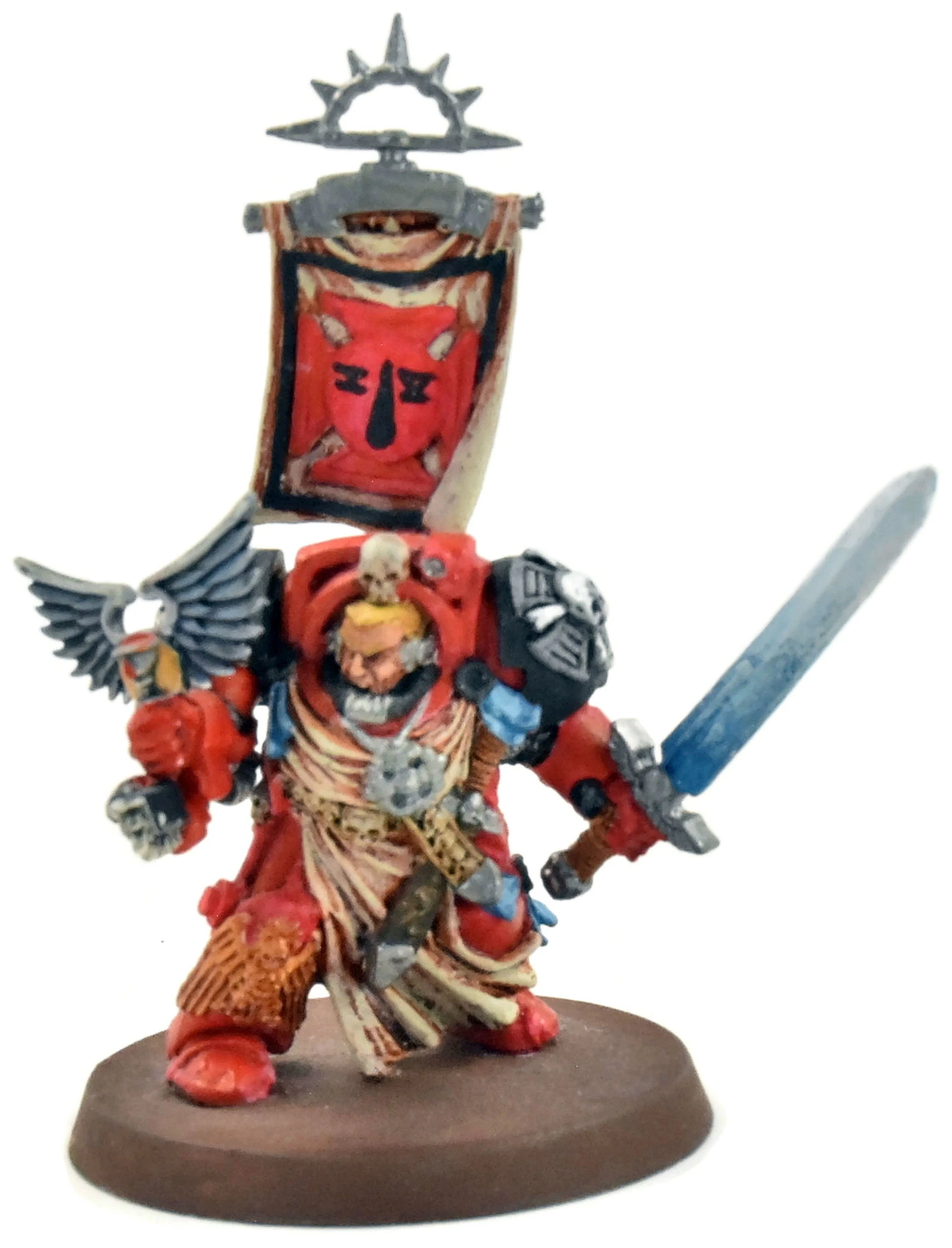Games Workshop BLOOD ANGELS Terminator Captain W/ Sword #1 METAL WELL PAINTED Warhammer 40K