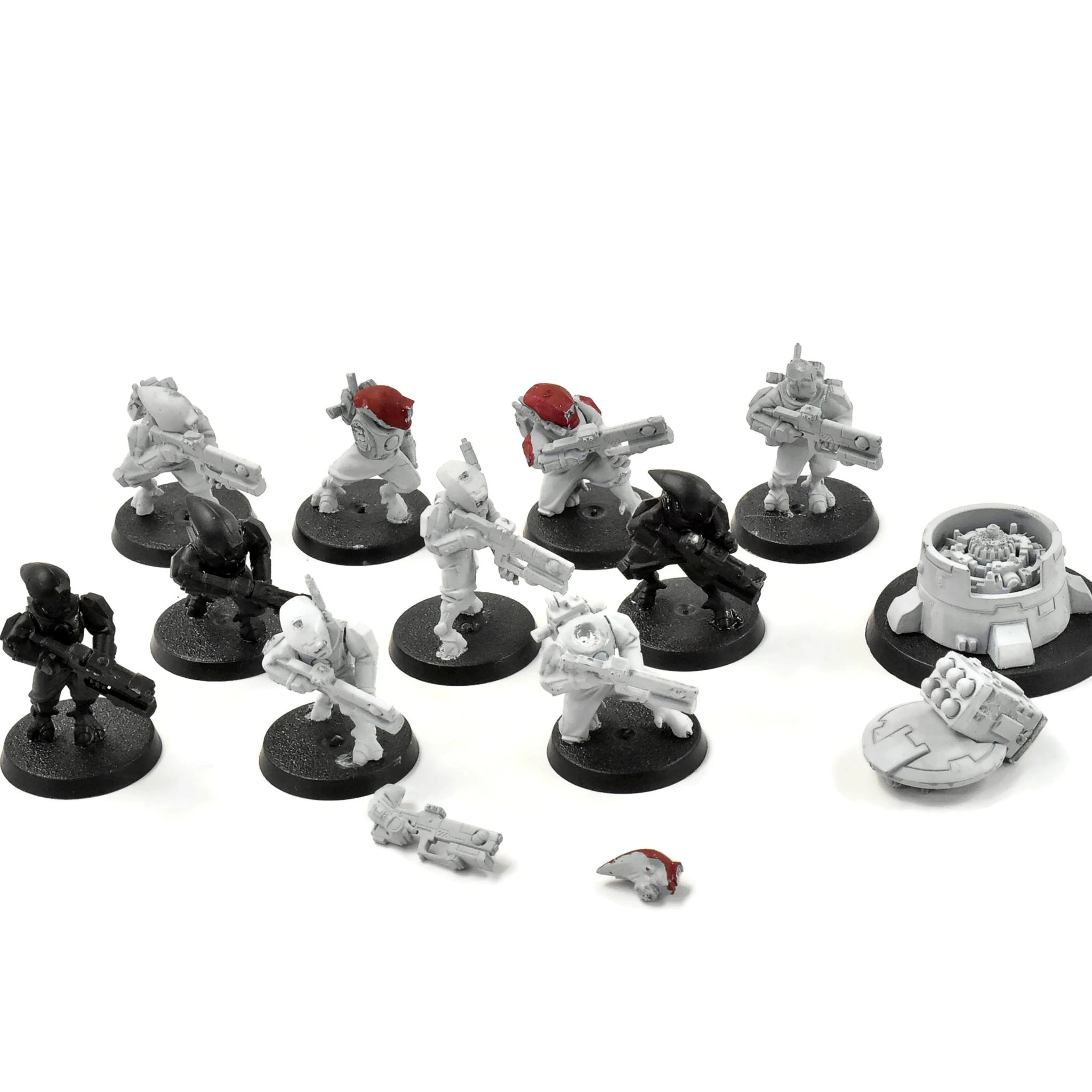 Games Workshop TAU EMPIRE 10 Fire Warriors W/ Turret #1 Warhammer 40K